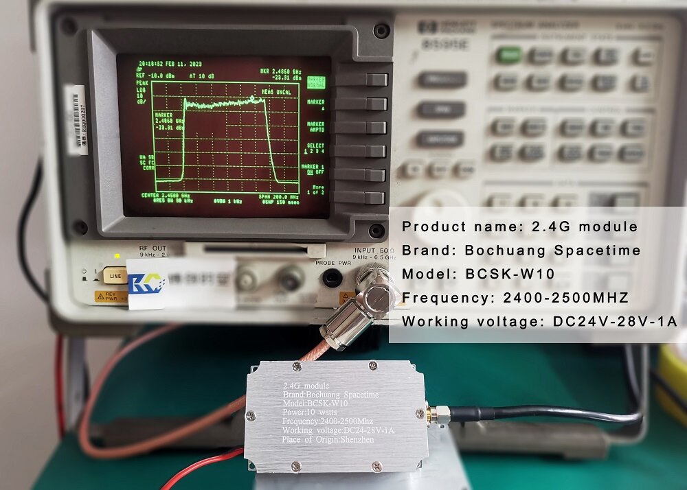 Bocreate Timespace BSKS-W10 Type 2.4G 10W RF Power Amplifier Module, designed for drone countermeasures and UAV WiFi video signal jamming.