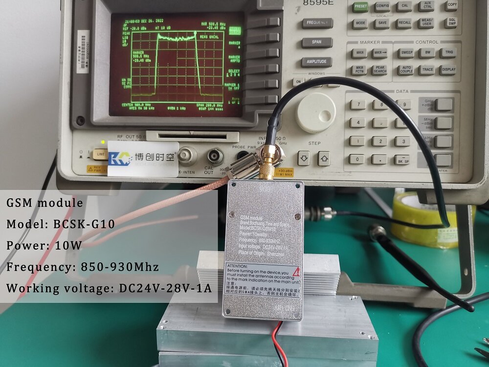 BCSK-GSM10 900M Wireless Transmission Power Amplifier Module 850-930MHz, 10W GSM Band RF Power Amplifier, Industrial Grade DC24V, Direct from Shenzhen Factory