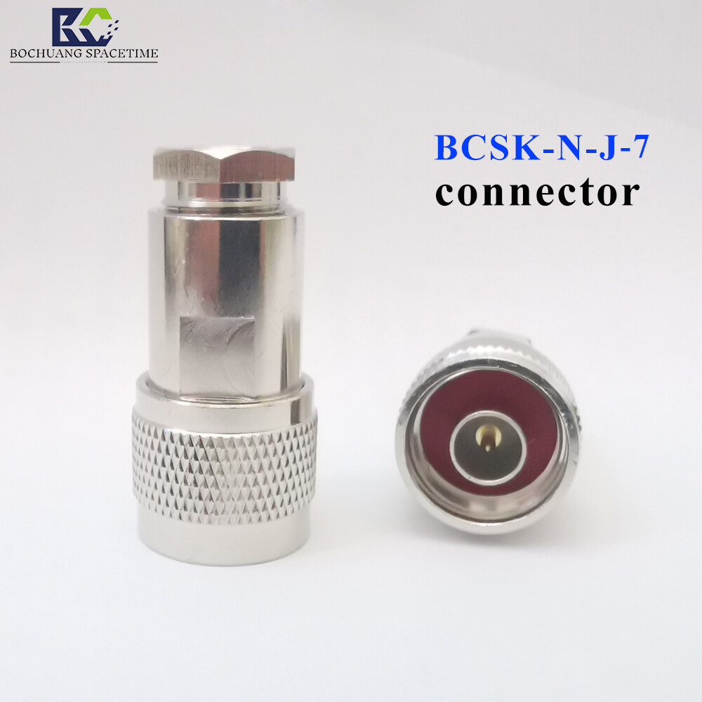 N-Type Male Crimp RF Connector | 50Ω DC-6GHz, Compatible with SYV-50-7/7D-FB/LMR400 Cables. Designed for UAV Jammers, Base Stations, Radars, and Test Equipment.