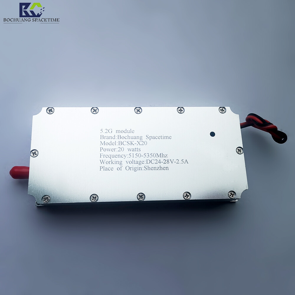 博创时空BCSK-X20 5.2G射频功率放大模块 20W 5150-5350MHz 无人机反制专用 GAN工业级放大器