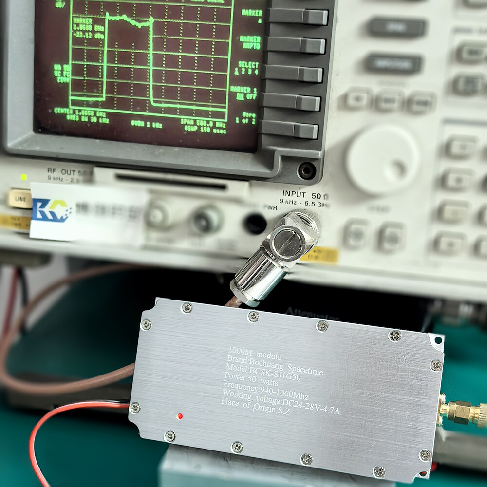 Bochuang Space-Time BSKS-SJ1G50 1000M Microwave Power Amplifier Module 940-1060MHz Model 50W GSM/3GBand RF Power Amplifier, Industrial-Grade DC24V-28V Power Supply, Direct from Shenzhen Manufacturer