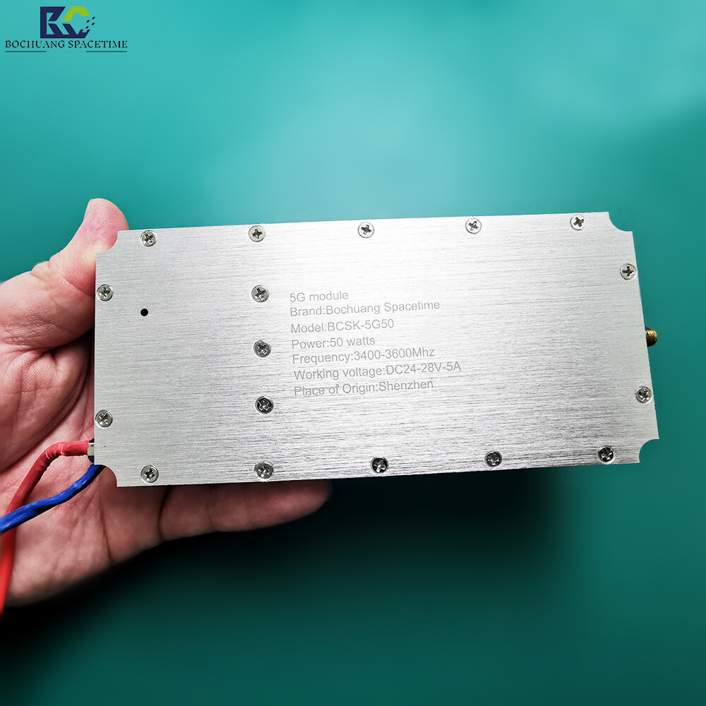 博创时空BCSK-SJ5G50 5G基站功率放大模块 50W宽带射频功放 3400-3600MHz无人机反制专用放大器
