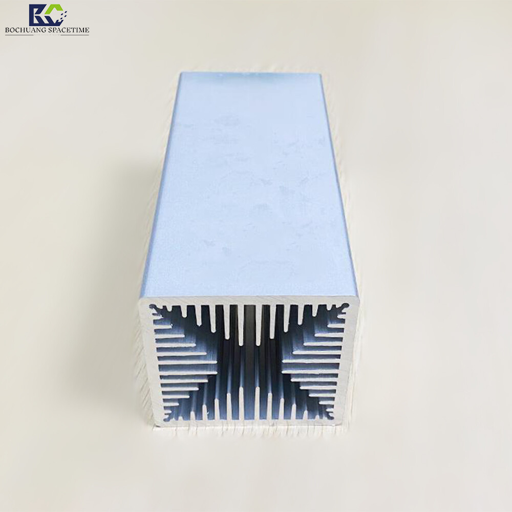 BCSK-SRQ150 Sawtooth Heat Sink for BCSK Power Amplifier Module, 70×70×150mm Aluminum Alloy Air-Cooled Heatsink for Drone Countermeasure PA Systems