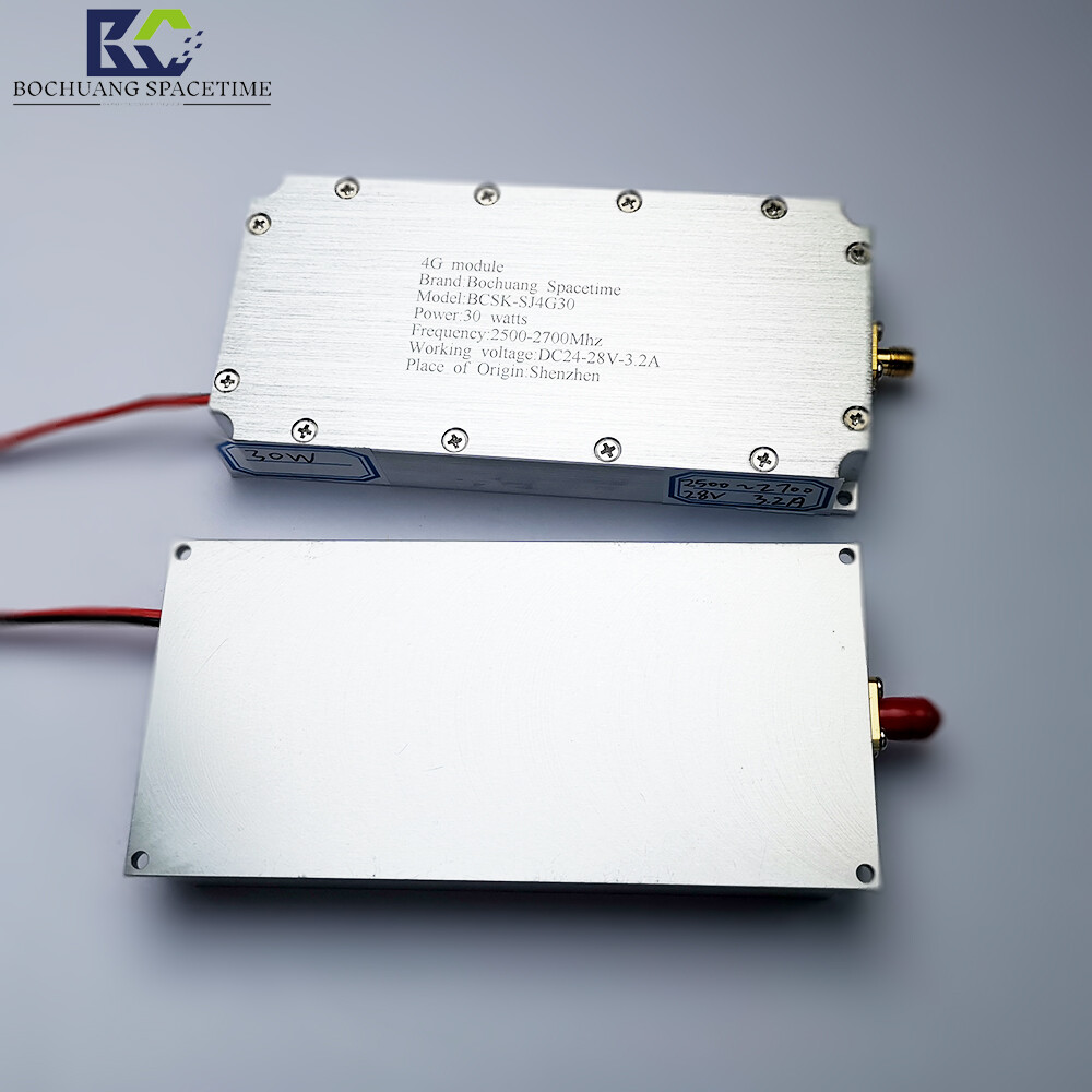 BCSK-SJ4G30 4G半导体功率放大模块 2.5G-2.7G高频段 30W宽带射频功放 无人机反制手机压制专用
