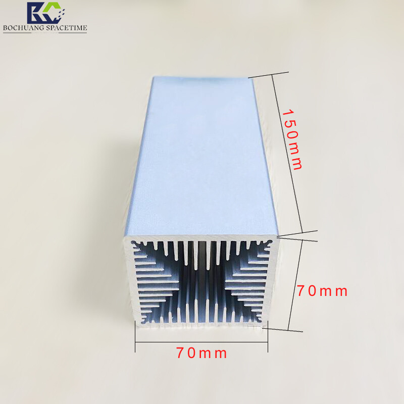 BCSK-SRQ150 Sawtooth Heat Sink for BCSK Power Amplifier Module, 70×70×150mm Aluminum Alloy Air-Cooled Heatsink for Drone Countermeasure PA Systems