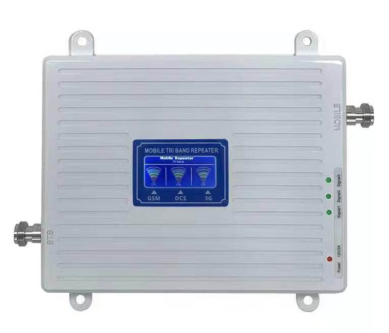 Tri-Band Cell Phone Signal Booster | GSM/DCS/3G 900-1800-2100MHz with LCD Display – Ideal for Basements, Remote Areas, and Large Buildings | Bochuang Space-Time