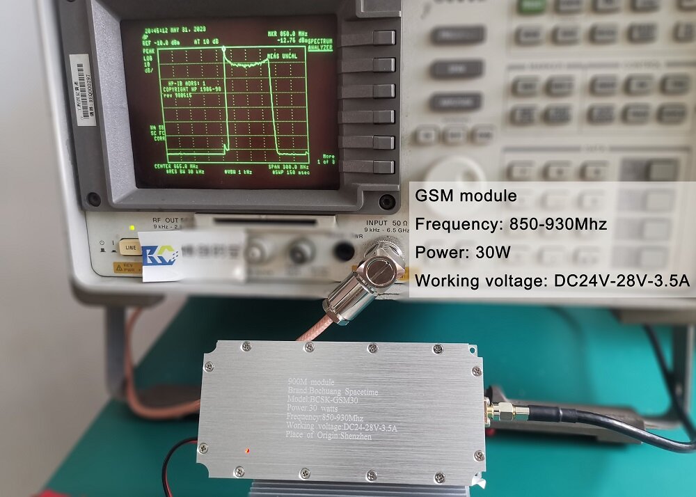 博创时空 BCSK-GSM30型 900MHz 30W 射频功率放大模块 | GSM手机信号屏蔽器与无人机反制专用组件