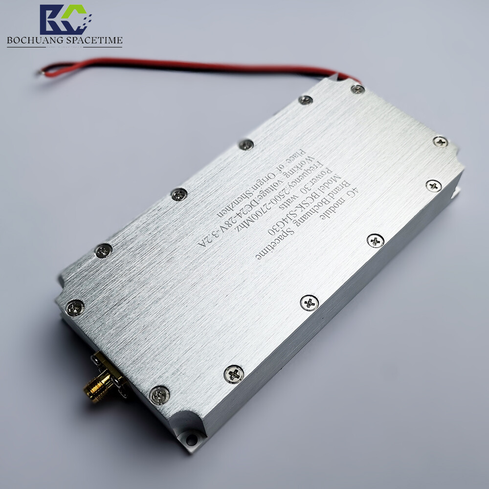 BCSK-SJ4G30 4G半导体功率放大模块 2.5G-2.7G高频段 30W宽带射频功放 无人机反制手机压制专用