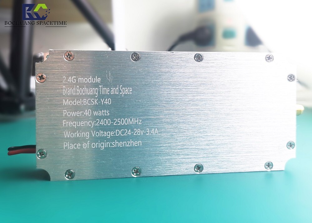 博创时空 BCSK-W40型 40W 2.4GHz 宽带射频功率放大模块 | 无人机反制与WiFi信号干扰专用功放