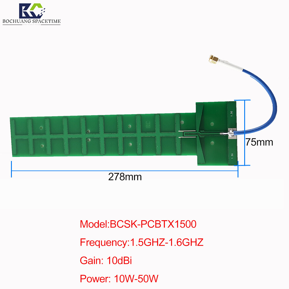 1.5GHz-1.6GHz High-Gain PCB Directional Antenna BCSK-PCBTX1500 | 15-Degree Transmit and Receive for Drone Countermeasures and GPS Jamming