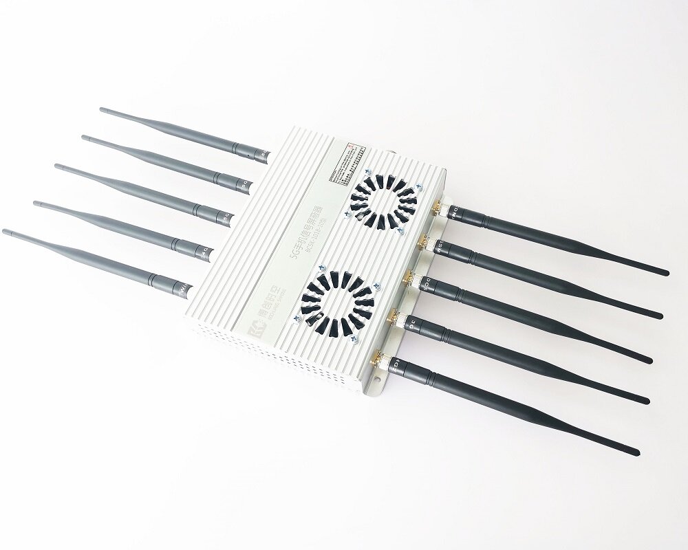 Bocuang Space-Time BSKS-101B-10 10-Channel 5G Cell Phone Signal Jammer | 2G/3G/4G/5G/WiFi Full-Band Blocking, High-Power Jammer for Prison Cells