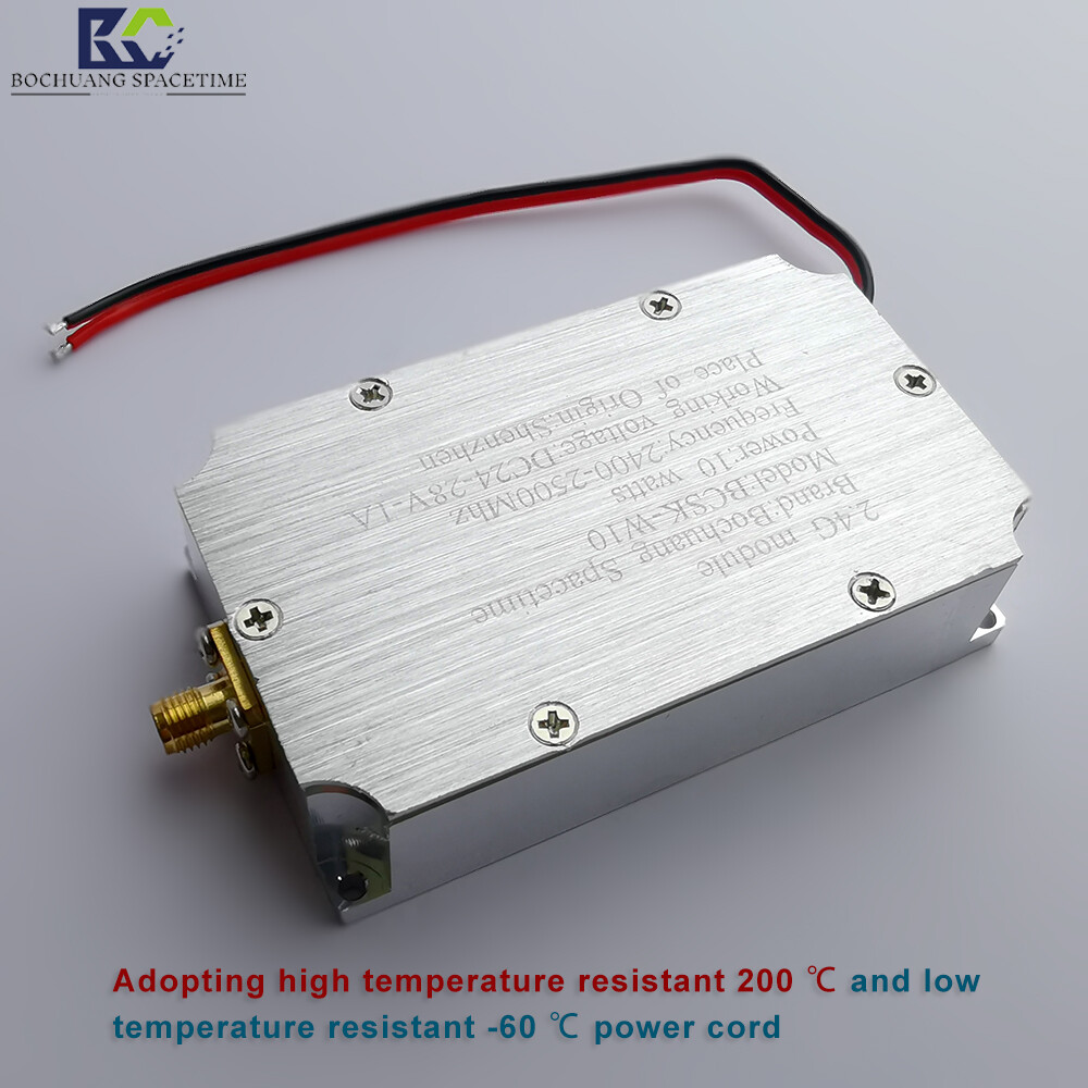 Bocreate Timespace BSKS-W10 Type 2.4G 10W RF Power Amplifier Module, designed for drone countermeasures and UAV WiFi video signal jamming.