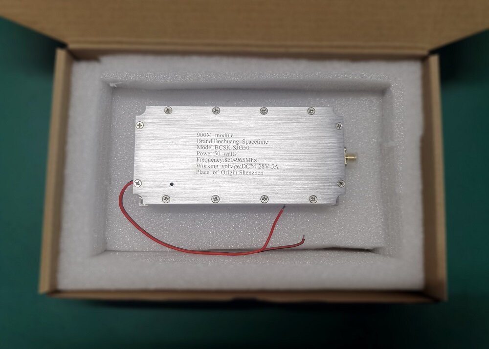 博创时空 BCSK-SJG50 型900MHz 50W射频功放模块 | 适用于GSM信号屏蔽与无人机反制枪系统