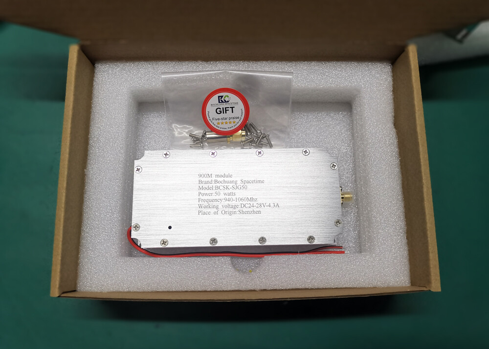 BCSK-SJG50型 50瓦射频功率放大模块 940-1060MHz频段 带信号源GAN芯片工业级射频前端