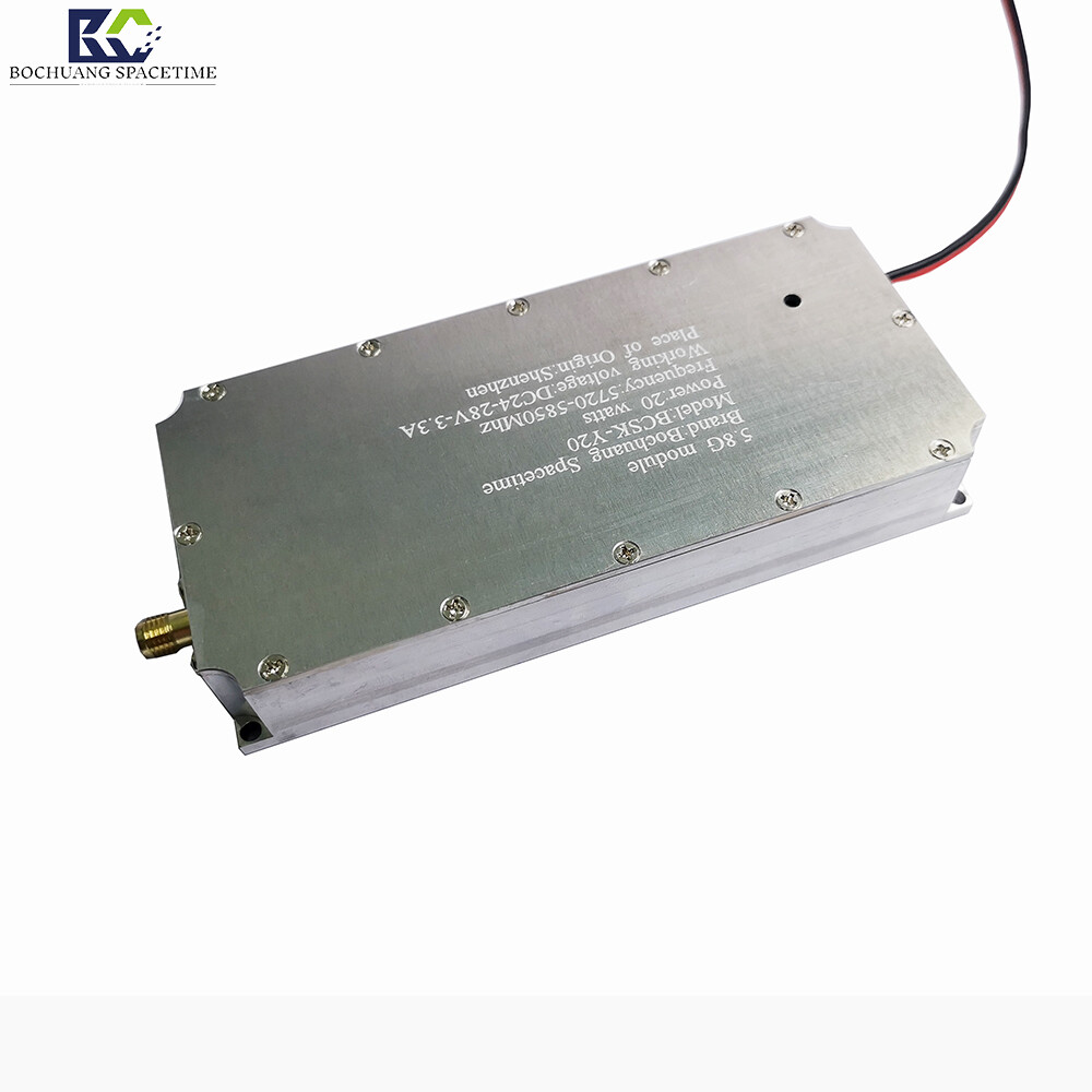 BCSK-Y20 Model 5.8G Radio Frequency Power Amplifier Module 20W 5720-5850MHz UAV Countermeasure GaN Amplifier