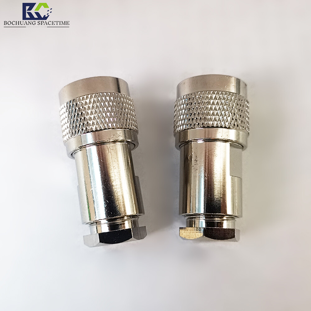 N-Type Male Crimp RF Connector | 50Ω DC-6GHz, Compatible with SYV-50-7/7D-FB/LMR400 Cables. Designed for UAV Jammers, Base Stations, Radars, and Test Equipment.