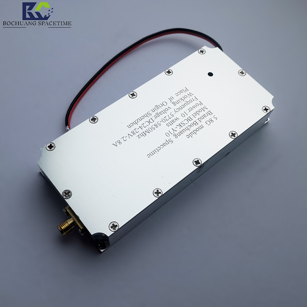 Bochuang Shikong BSK-Y1 0 5.8GHz Power Amplifier Module 10W Wideband RF Amplifier 5720-5850MHz UAV Countermeasure and FPV Video Transmission Dedicated