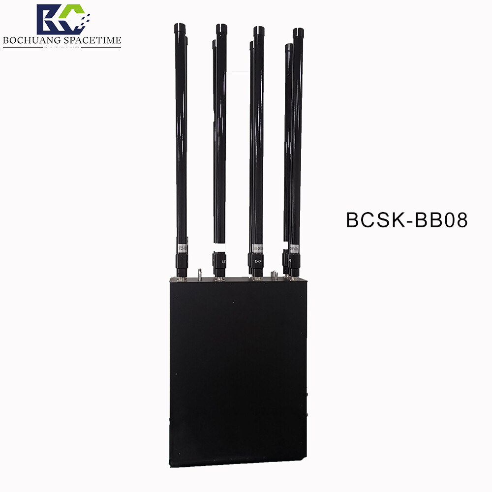 Bochuang Shikong BSK-BB0 8 8 Band UAV Defense and Strike System 50W High Power, Effective Range 1000-2000 Meters, Portable Single-Soldier Anti-UAV Jammer