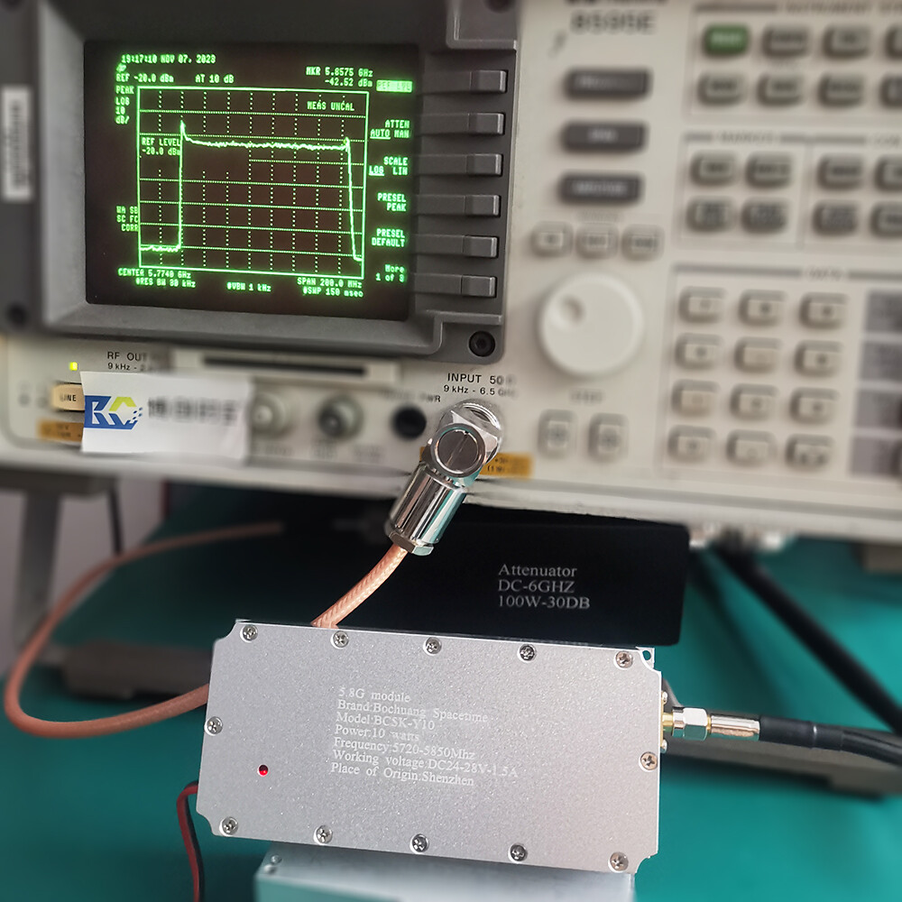 Bochuang Space-Time BSKS-Y10 5.8GHz Custom RF Power Amplifier Module Manufacturer 10W Broadband Power Amplifier 5720-5850MHz for Drone Countermeasures and FPV Video Transmission