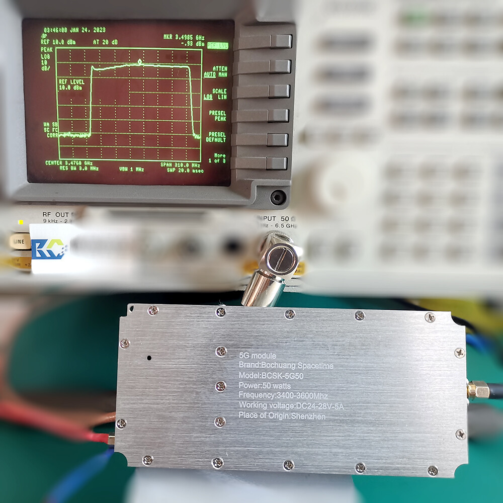 BCSK-SJ5G50型 5Ghz场效应大功率放大模块 50W射频功放 3.4G-3.6G频段 无人机反制专用