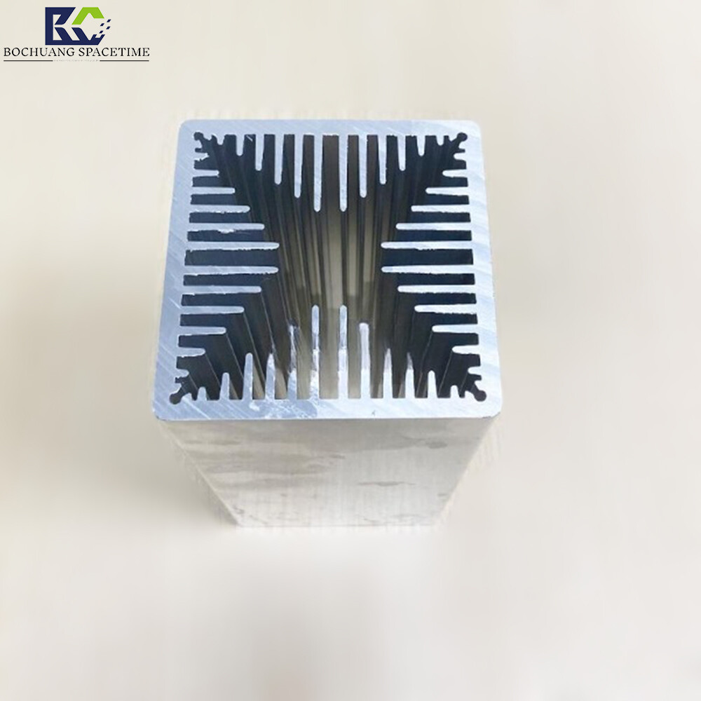 BCSK-SRQ150 Sawtooth Heat Sink for BCSK Power Amplifier Module, 70×70×150mm Aluminum Alloy Air-Cooled Heatsink for Drone Countermeasure PA Systems