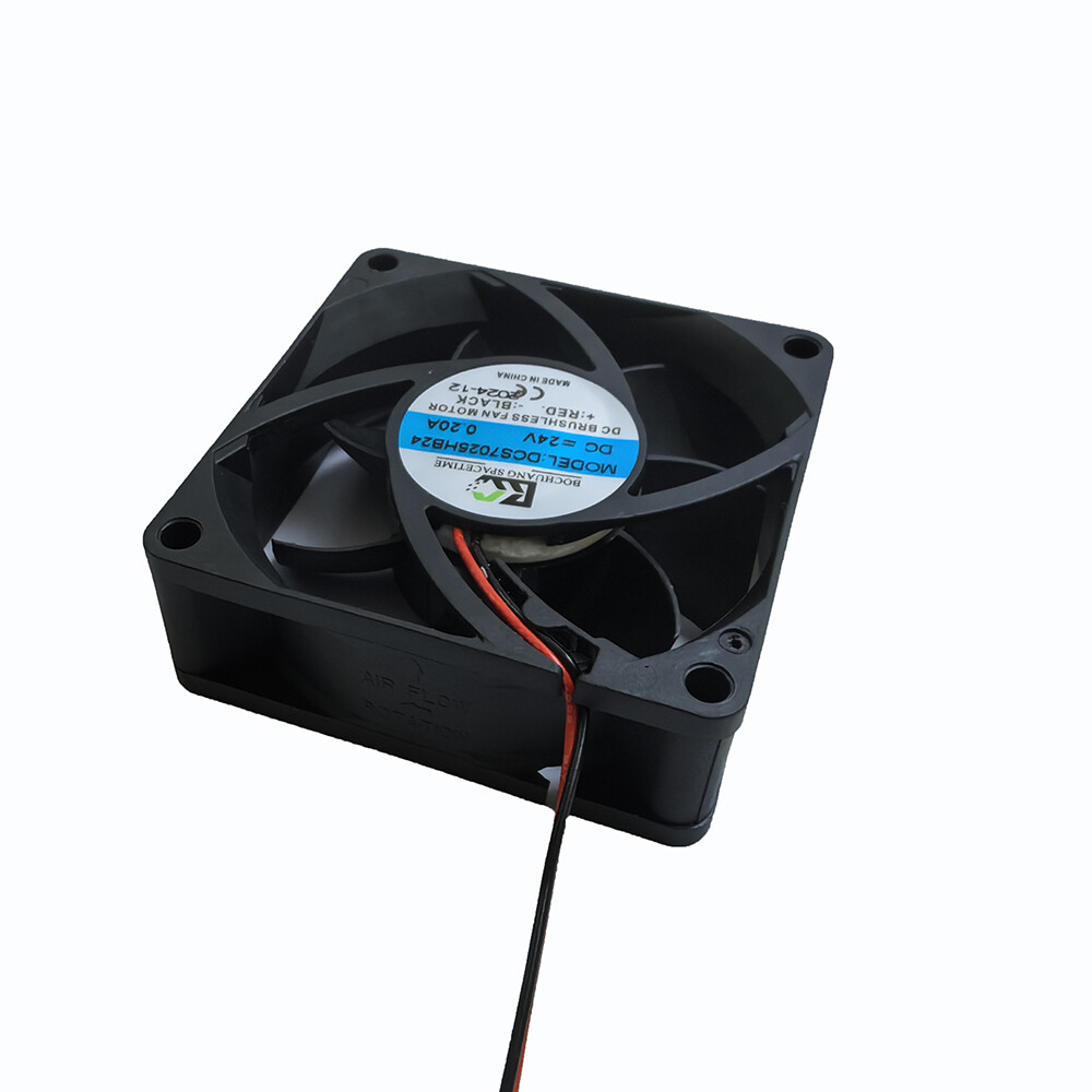 80×80mm Industrial Cooling Fan, IP68 Waterproof, Dual-Shaft All-Copper Motor, DC24V High Airflow & Silent, for Drones/Charging Piles/Inverters
