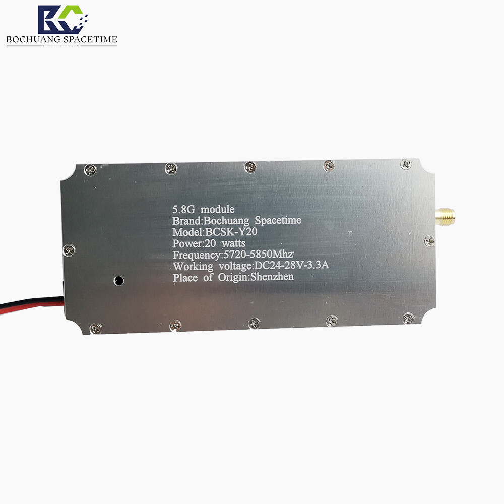 BCSK-Y20 Model 5.8G Radio Frequency Power Amplifier Module 20W 5720-5850MHz UAV Countermeasure GaN Amplifier