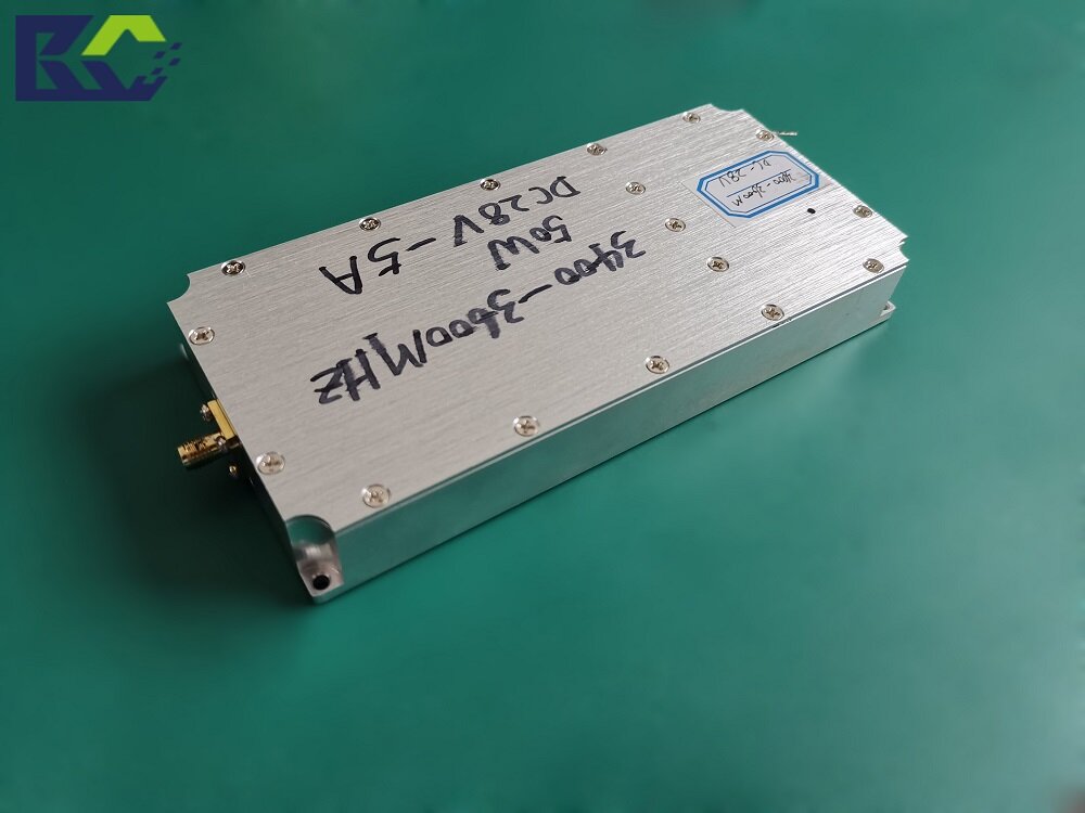 BCSK-SJ5G50型 5Ghz场效应大功率放大模块 50W射频功放 3.4G-3.6G频段 无人机反制专用