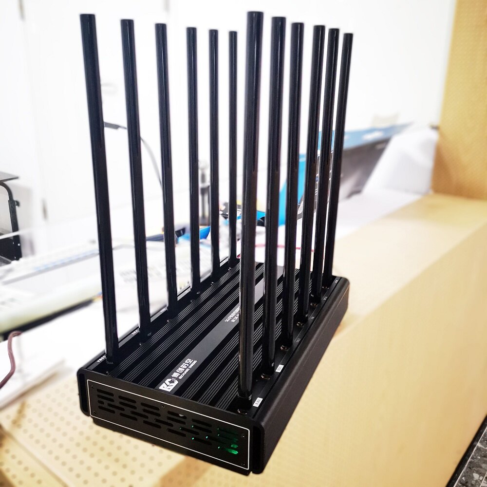 博创时空 BCSK-D-G-12 12路大功率5G手机信号屏蔽器 | 支持5.8G WiFi蓝牙阻断 部队/军区/政府会议室专用