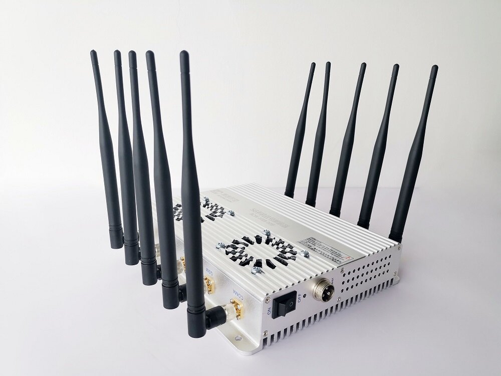 Bocuang Space-Time BSKS-101B-10 10-Channel 5G Cell Phone Signal Jammer | 2G/3G/4G/5G/WiFi Full-Band Blocking, High-Power Jammer for Prison Cells