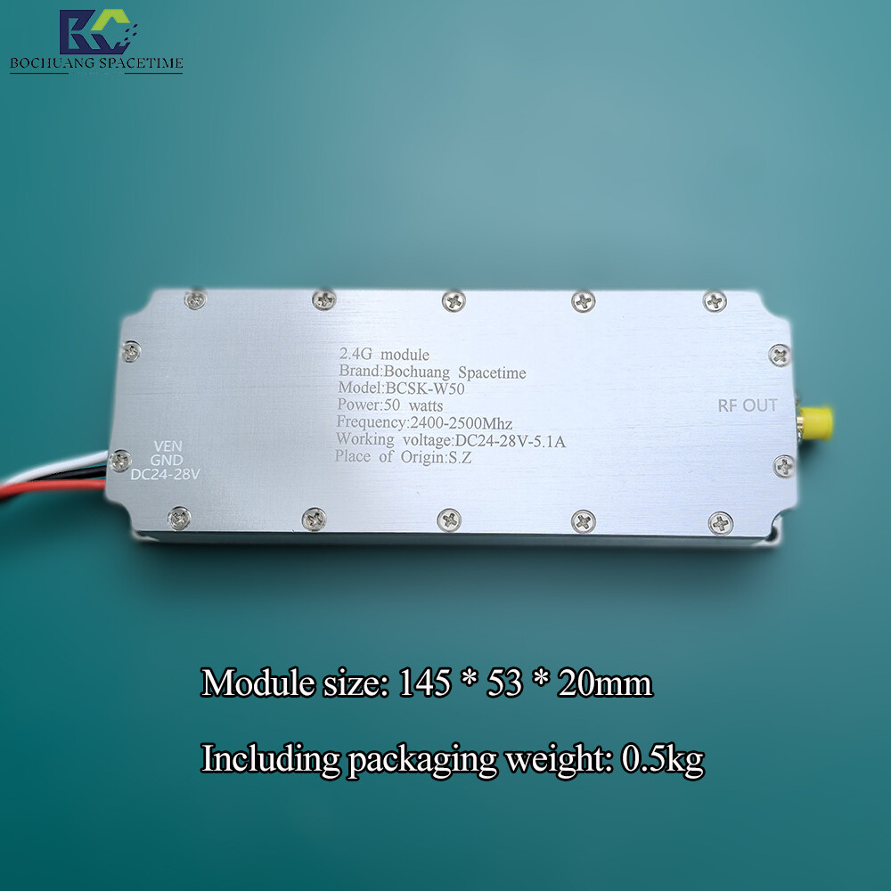 BCSK-W50 RF Power Amplifier 2400MHz–2500MHz, 50W Bandwidth Frequency Amplification