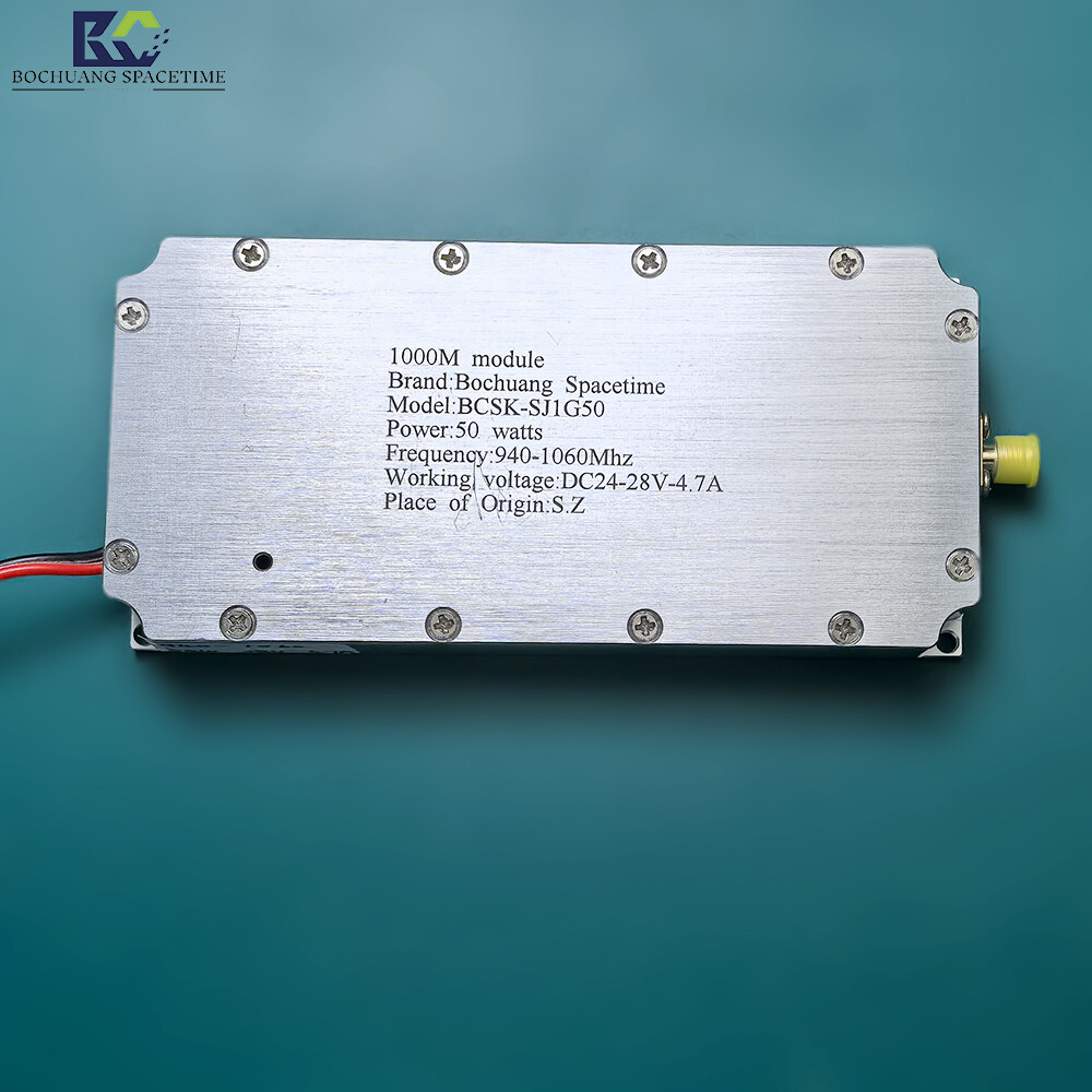 Bochuang Space-Time BSKS-SJ1G50 1000M Microwave Power Amplifier Module 940-1060MHz Model 50W GSM/3GBand RF Power Amplifier, Industrial-Grade DC24V-28V Power Supply, Direct from Shenzhen Manufacturer