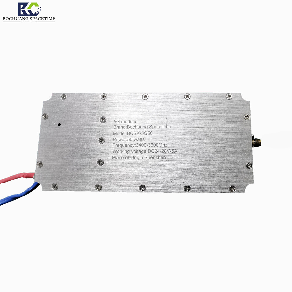 博创时空BCSK-SJ5G50 5G基站功率放大模块 50W宽带射频功放 3400-3600MHz无人机反制专用放大器