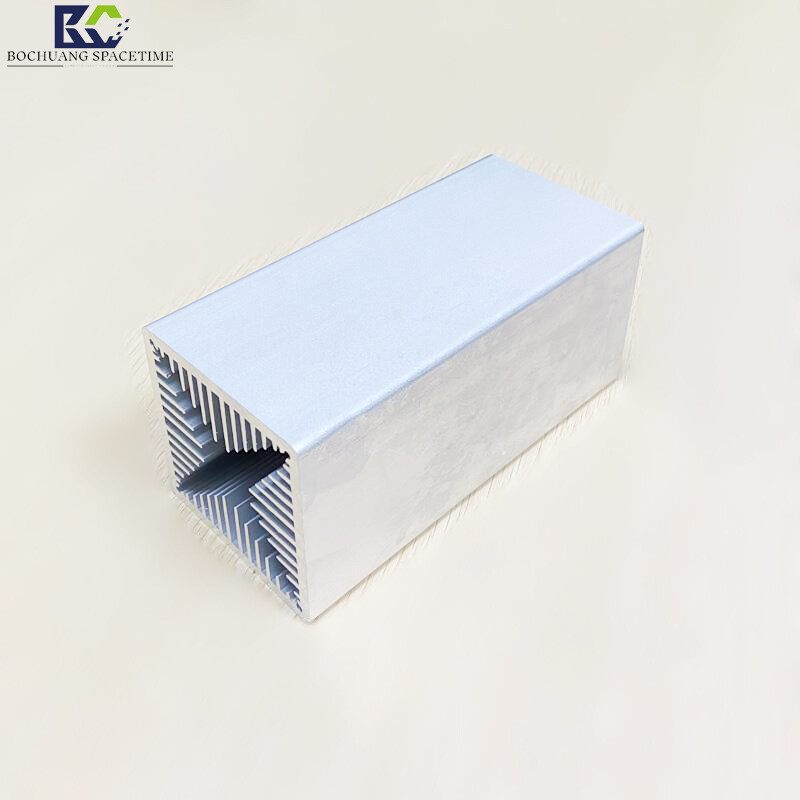 BCSK-SRQ150 Sawtooth Heat Sink for BCSK Power Amplifier Module, 70×70×150mm Aluminum Alloy Air-Cooled Heatsink for Drone Countermeasure PA Systems