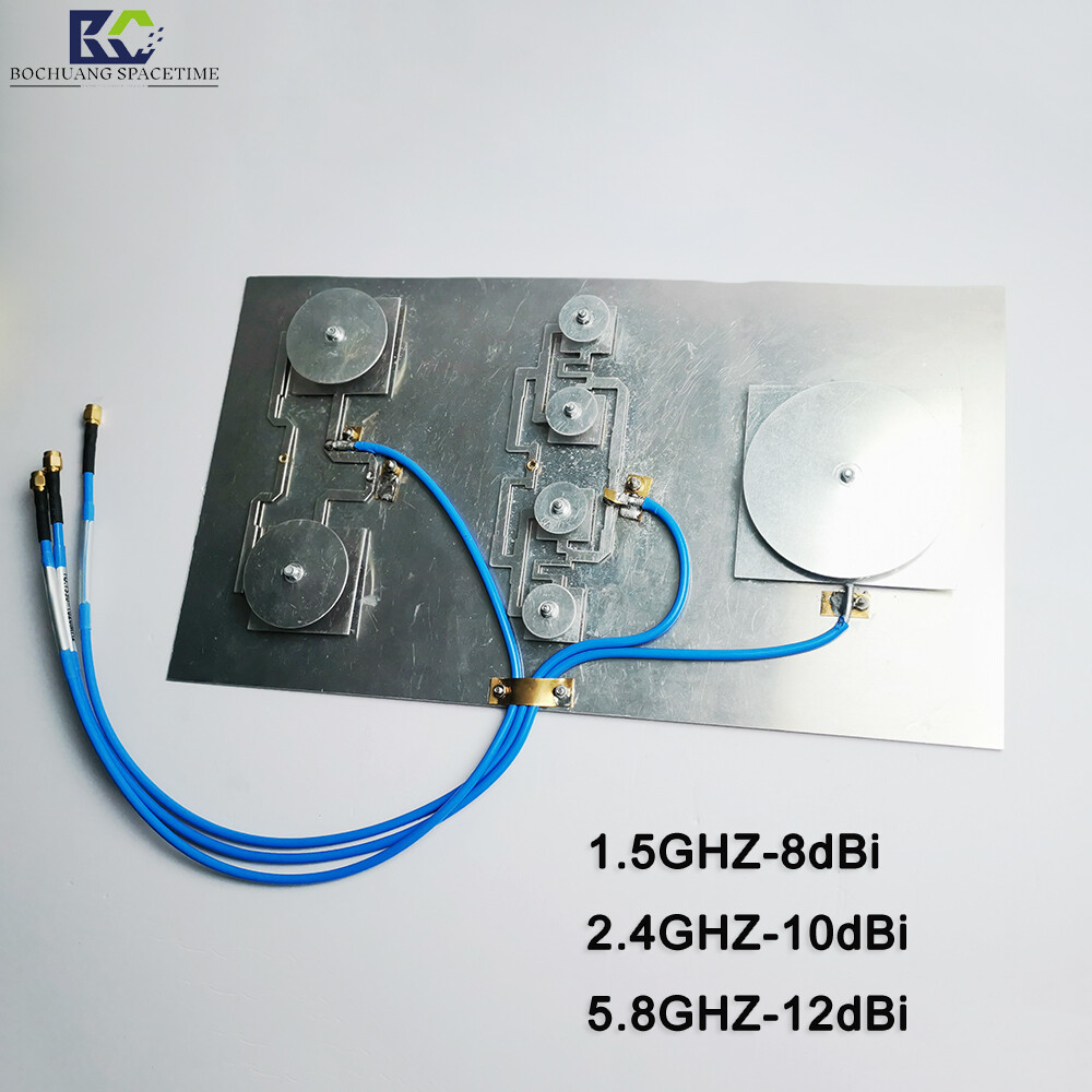 频段平板定向组合天线 1.5G/2.4G/5.8GHz 8-12dBi高增益工业级RF信号增强器 BCSK-PBTX03