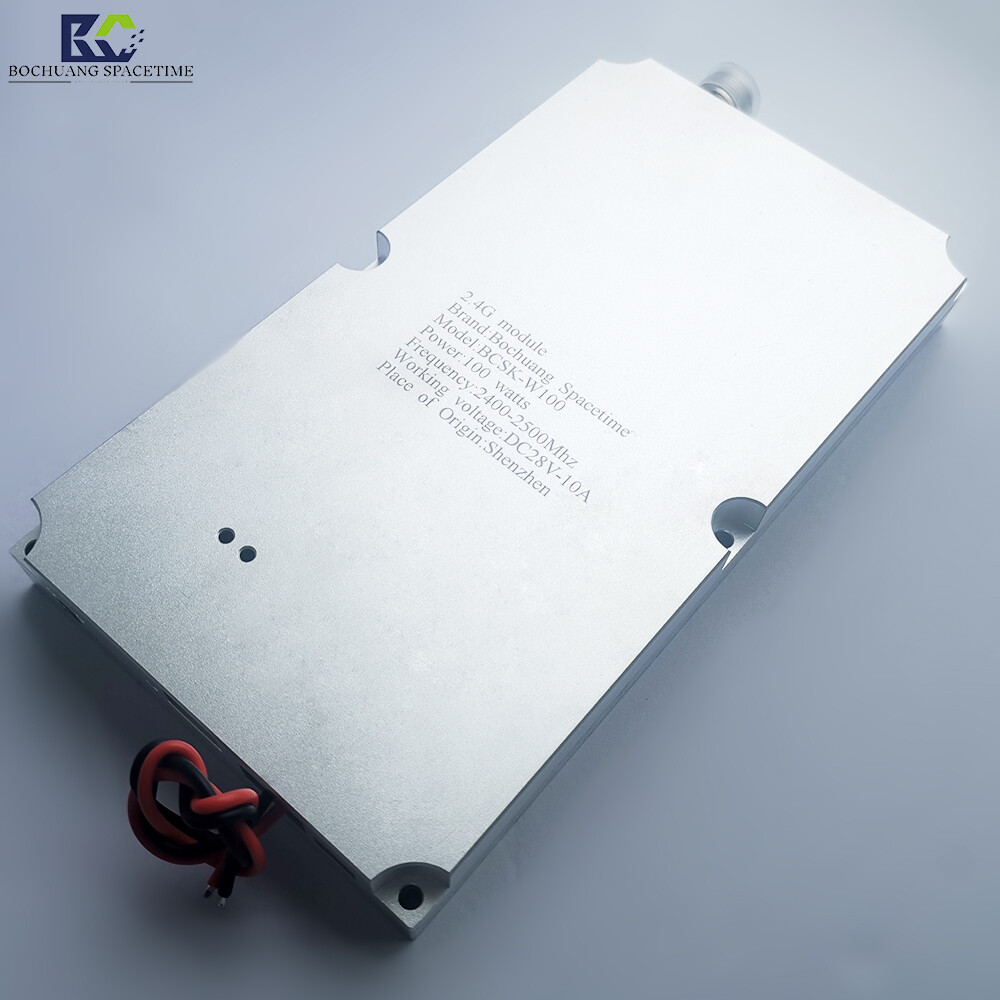 博创时空BCSK-W100 2.4G信号源射频功放模块 100W大功率 2400-2500MHz 无人机反制专用 工业级射频放大器