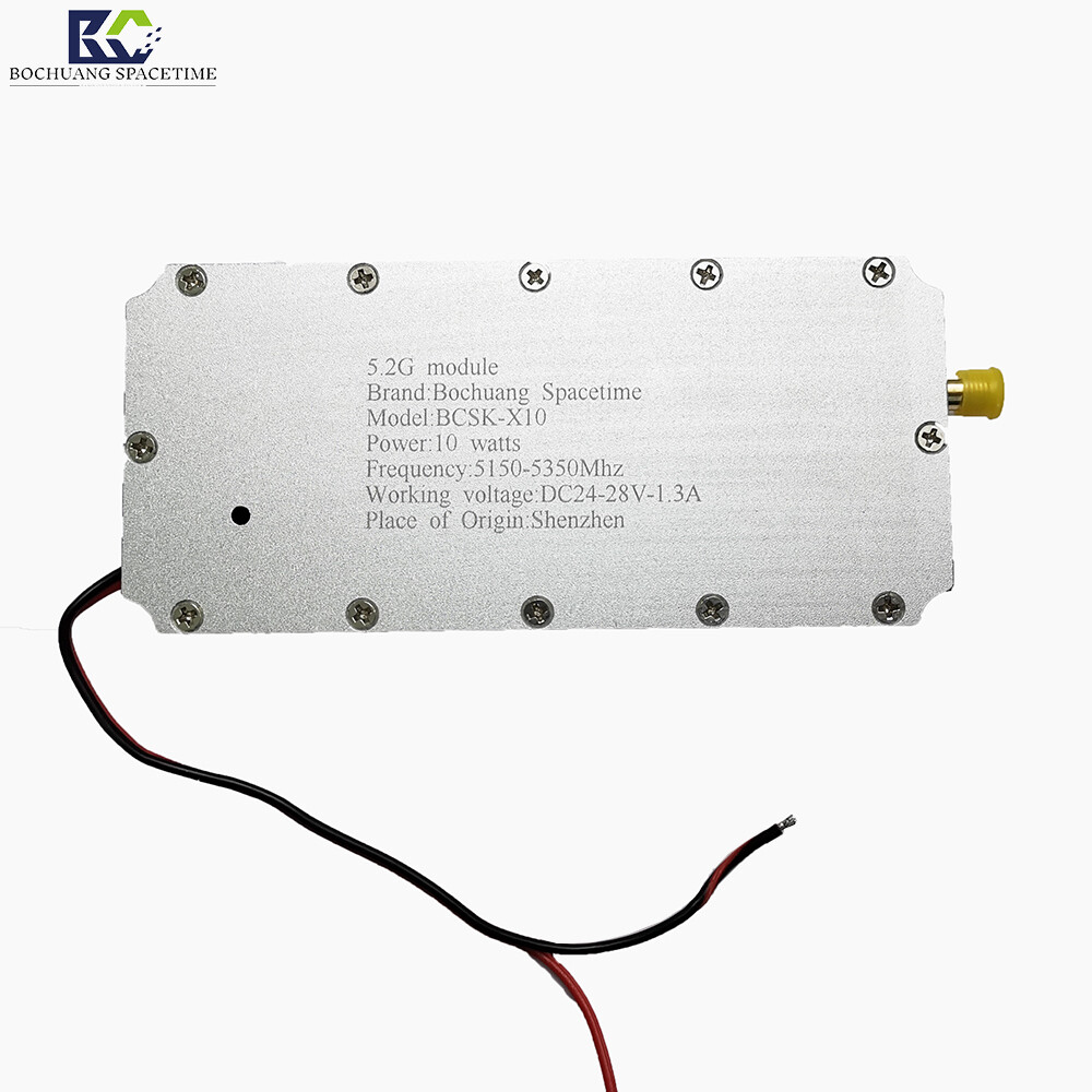博创时空BCSK-X10 型5.2G射频功率放大模块 10W 5150-5350MHz 无人机反制专用 工业级GAN带循环器放大器