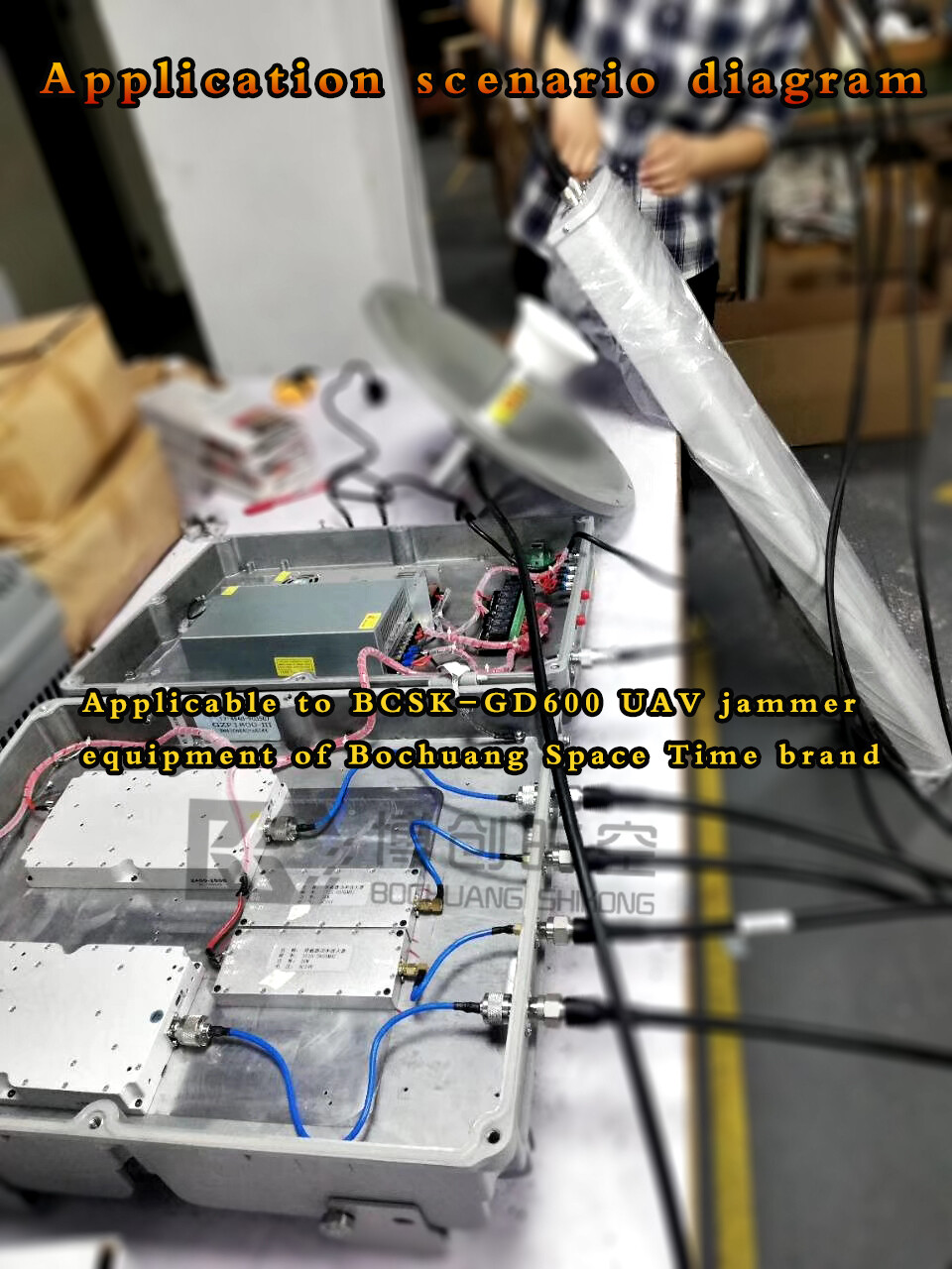 博创时空BCSK-JZTX06 户外六频段基站定向天线 | 900M-5.8G全频覆盖 100W大功率 65°波束 5G/4G/WiFi通信板状天线