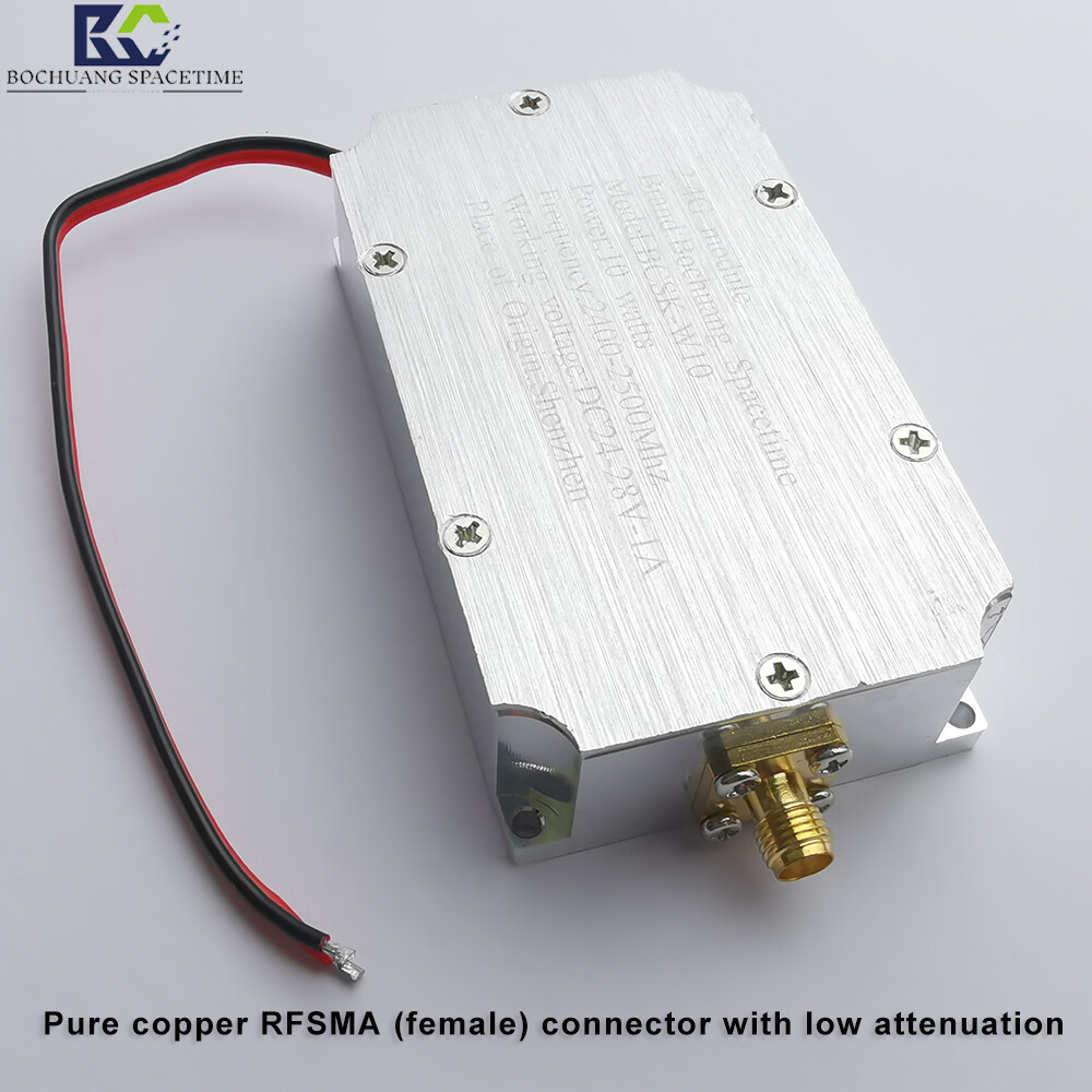 Bocreate Timespace BSKS-W10 Type 2.4G 10W RF Power Amplifier Module, designed for drone countermeasures and UAV WiFi video signal jamming.