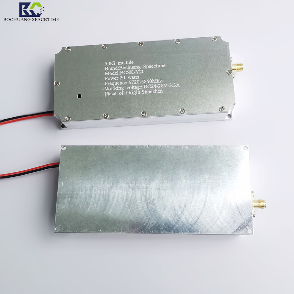 BCSK-Y20 Model 5.8G Radio Frequency Power Amplifier Module 20W 5720-5850MHz UAV Countermeasure GaN Amplifier