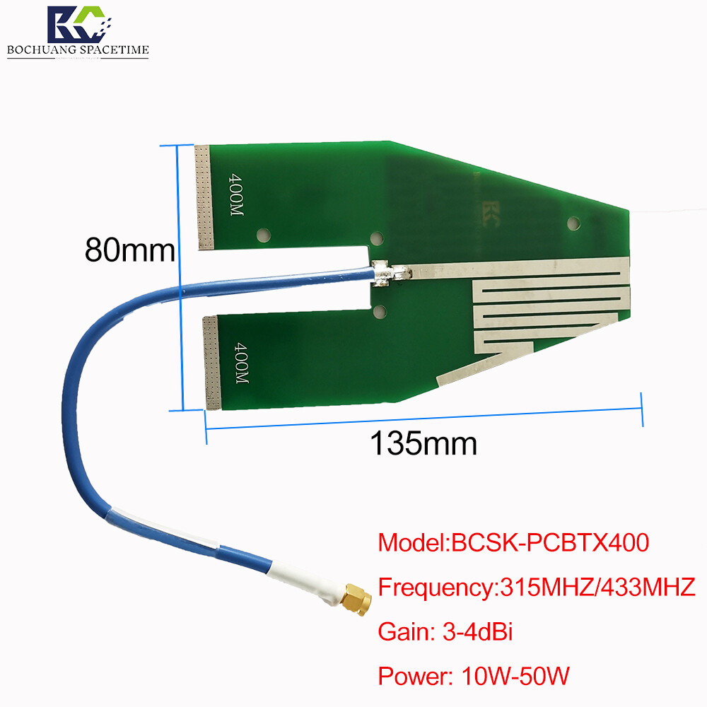 315 MHz / 433 MHz PCB Directional Antenna BCSK-PCBTX400 High-Gain RF Module for Drone Countermeasures and Long-Range Communication