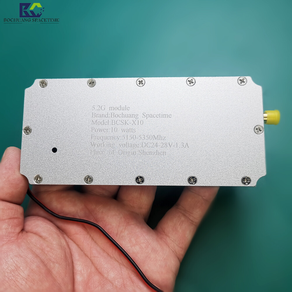 博创时空BCSK-X10 型5.2G射频功率放大模块 10W 5150-5350MHz 无人机反制专用 工业级GAN带循环器放大器