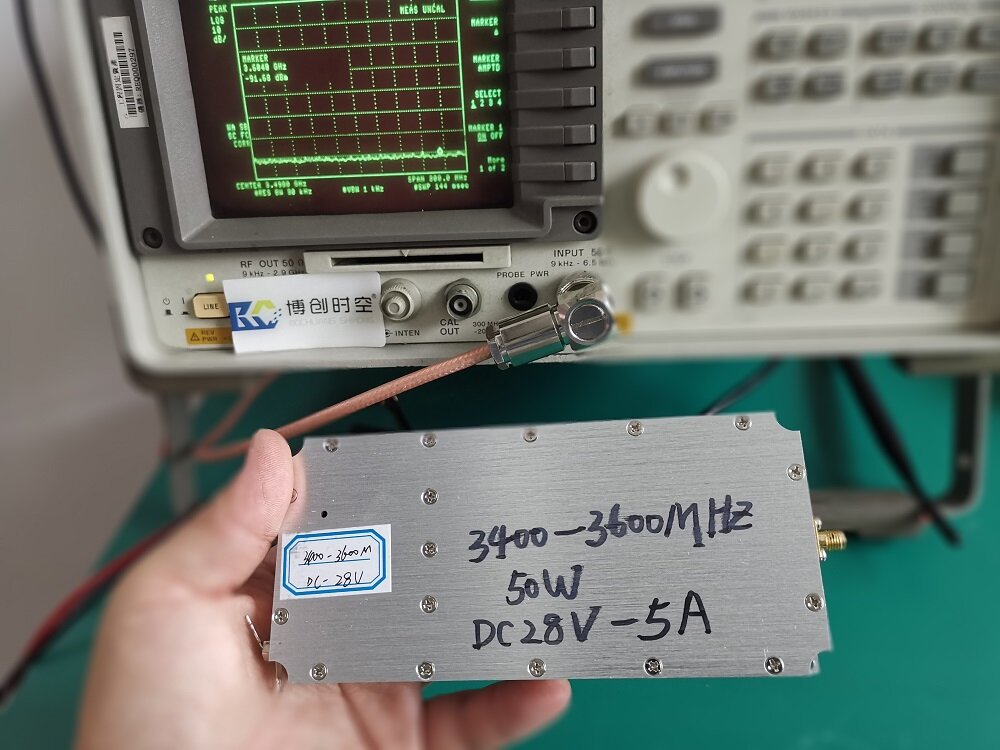 BCSK-SJ5G50型 5Ghz场效应大功率放大模块 50W射频功放 3.4G-3.6G频段 无人机反制专用