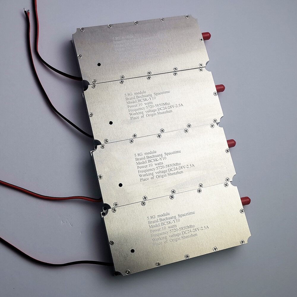 Bochuang Shikong BSK-Y1 0 5.8GHz Power Amplifier Module 10W Wideband RF Amplifier 5720-5850MHz UAV Countermeasure and FPV Video Transmission Dedicated