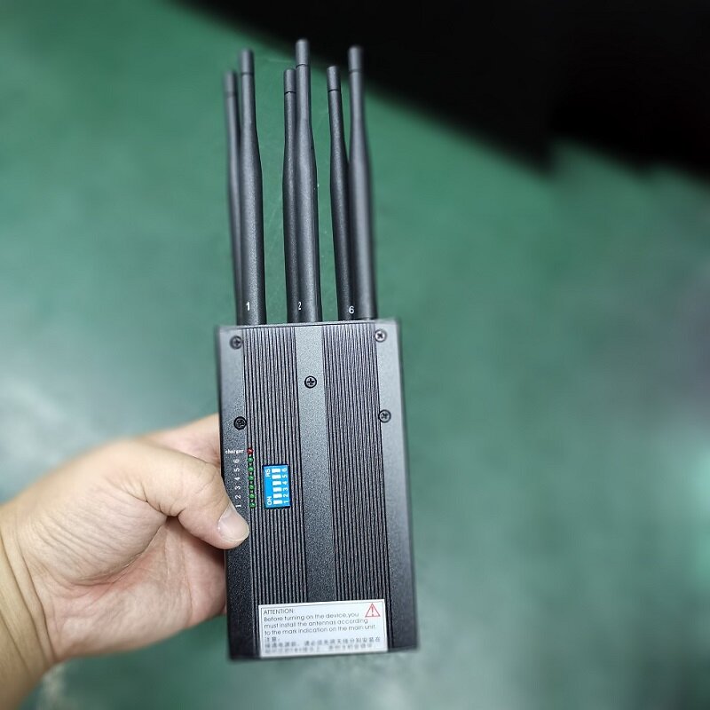 6路便携式手机信号干扰器1-20米2G/3G/4G/WIFI/GPS/蓝牙热点屏蔽