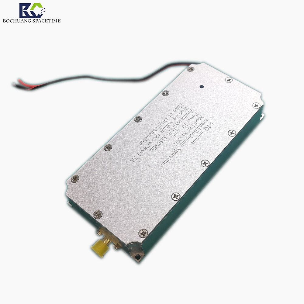 博创时空BCSK-X10 型5.2G射频功率放大模块 10W 5150-5350MHz 无人机反制专用 工业级GAN带循环器放大器