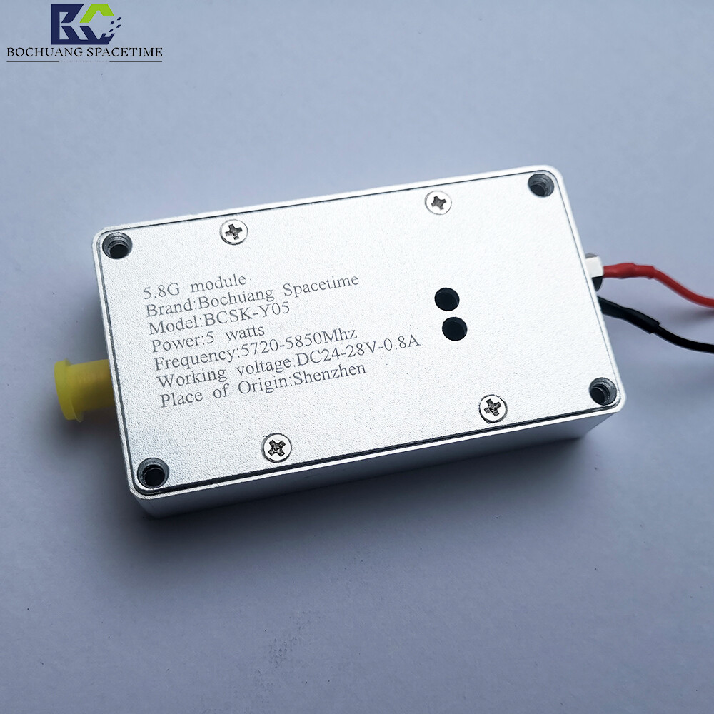 Bochuang Shikong BSKS-Y05 5.8G RF Power Amplifier Module Supplier | 5W Broadband PA for Drone Countermeasures and FPV Video Transmission, 5720-5850MHz
