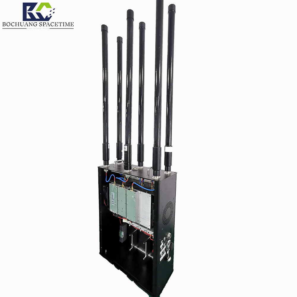 背包式无人机反制设备八频段30瓦 BCSK-BB08-3型 360°全向覆盖 500-1500m有效距离 单兵背负式低空防御系统