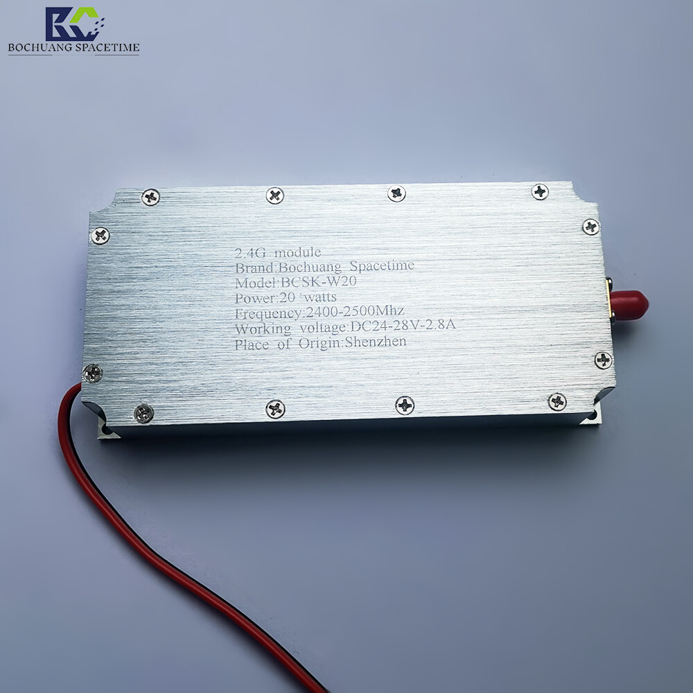 博创时空 BCSK-W20型 20W 2.4GHz 宽带射频功率放大模块 | 无人机反制与WiFi信号干扰专用功放