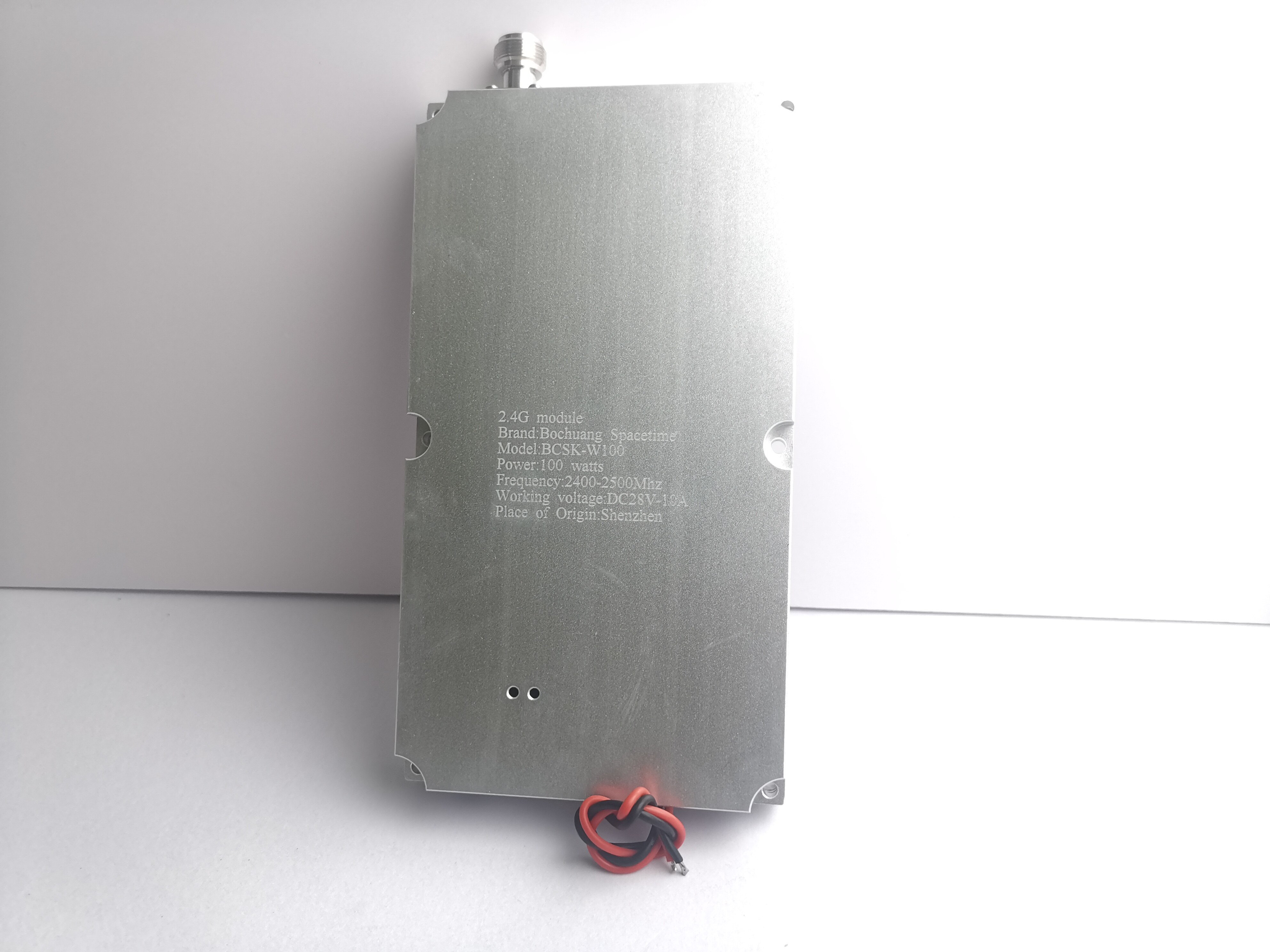 博创时空BCSK-W100 2.4G信号源射频功放模块 100W大功率 2400-2500MHz 无人机反制专用 工业级射频放大器